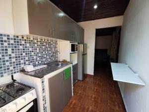 Кухня або міні-кухня у Casa mono ambiente y piscina.
