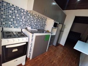 Кухня або міні-кухня у Casa mono ambiente y piscina.