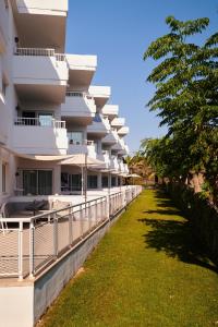 Balkon lub taras w obiekcie Hipotels Apartamentos Cala Bona