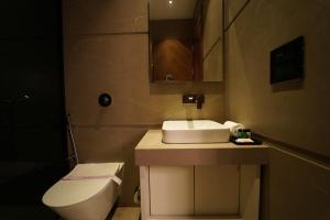 Koupelna v ubytování Hotel Millennium
