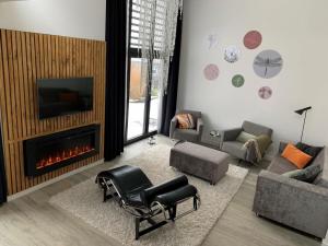 Ruang duduk di Meerblick-Haus