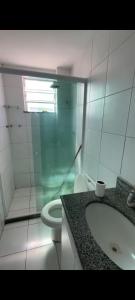 Koupelna v ubytování Apartamento mobiliado