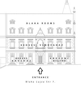 Plán poschodí v ubytovaní BLAHA ROOMS