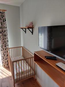 Telewizja i/lub zestaw kina domowego w obiekcie Wellness Chata Rosnatka