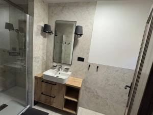 Kúpeľňa v ubytovaní UNTERBERG Apartment