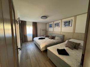 Posteľ alebo postele v izbe v ubytovaní UNTERBERG Apartment