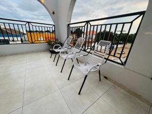 Balkon oz. terasa v nastanitvi Deck Pousada