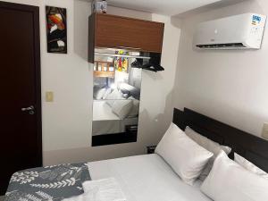 Postel nebo postele na pokoji v ubytování Smart & Comfort 3 - Ap completo