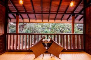 Balkón nebo terasa v ubytování Hotel Randiya Anuradhapura