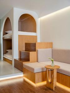 Posezení v ubytování 汕头妈屿蓝MASULAND Sea View Hotel
