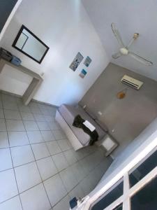 an overhead view of a bathroom with a toilet at Casa Punta Perula in Pérula +18 photos