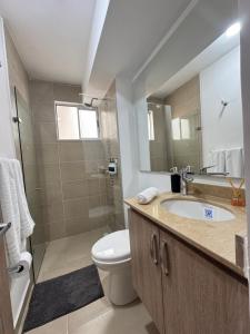 Ванная комната в Apartamento en el Norte de Barranquilla