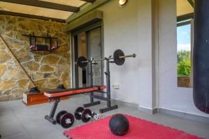 Posilňovňa alebo fitness centrum v ubytovaní Victoria's Luxury Apartment - Private Pool, Jacuzzi