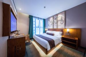 Katil atau katil-katil dalam bilik di James Joyce Coffetel Beijing Daxing International Airport Branch 2
