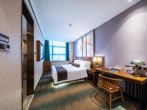 Katil atau katil-katil dalam bilik di James Joyce Coffetel Beijing Daxing International Airport Branch 2