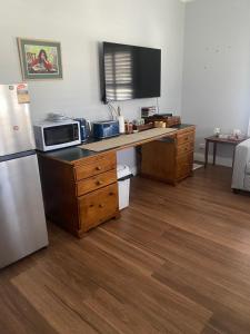 Dapur atau dapur kecil di Rose gold cottage