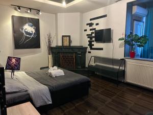 Ένα ή περισσότερα κρεβάτια σε δωμάτιο στο Porta Hostel