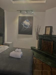 Ένα ή περισσότερα κρεβάτια σε δωμάτιο στο Porta Hostel