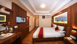 Letto o letti in una camera di Hotel Friends Home