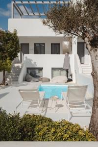 Χώρος καθιστικού στο Villa Amy Agios Prokopis