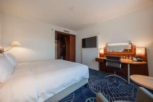 Radisson Blu Hotel Amsterdam Airport, Schiphol客房内的一张或多张床位