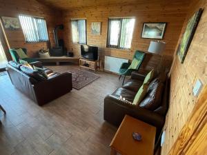 Χώρος καθιστικού στο Red Kite Lodge