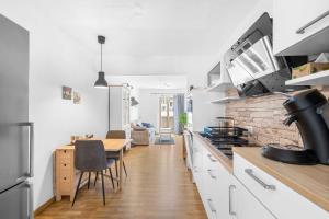 Dapur atau dapur kecil di OTTOs Altstadtwohnung