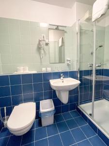 Koupelna v ubytování Tisza Sport Hotel
