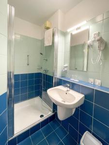 Koupelna v ubytování Tisza Sport Hotel