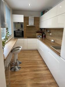 Kuchyňa alebo kuchynka v ubytovaní Apartmán Letná