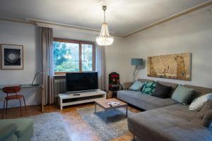 Χώρος καθιστικού στο Peaceful and Convenient - Detached House Munich, Grünwald