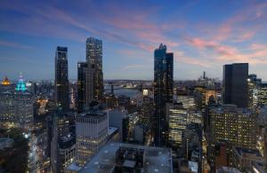 Nespecifikovaný výhled na destinaci New York nebo výhled na město při pohledu z hotelu