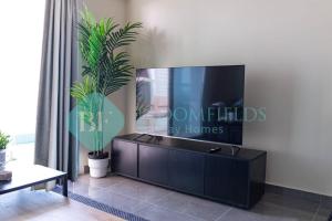 TV a/nebo společenská místnost v ubytování Elegant Studio In Leonardo