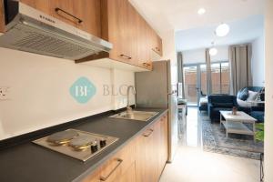 Kuchyň nebo kuchyňský kout v ubytování Bloomfields Elegant Stu In Oasis Masdar City