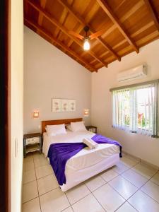 Katil atau katil-katil dalam bilik di Pousada Banana Verde