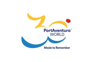 萨洛PortAventura Hotel Roulette - Includes unlimited access to PortAventura Park & 1 access to Ferrari Land的一个非营利世界的标志