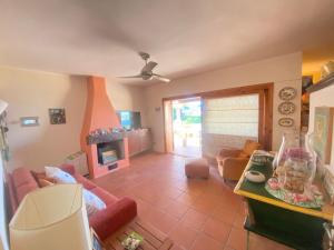 Χώρος καθιστικού στο Casa Tre Mari exclusive private beach apartment
