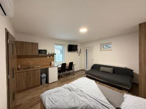 Kuchyň nebo kuchyňský kout v ubytování Apartmán Tereza