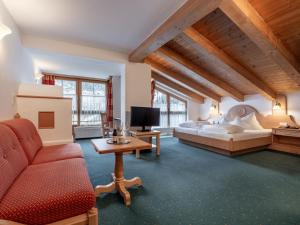 TV a/nebo společenská místnost v ubytování Hotel Garni Europa