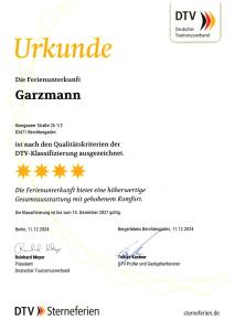 una carta de rechazo de un documento de certificación dvpn en Ferienwohnung Garzmann, en Berchtesgaden