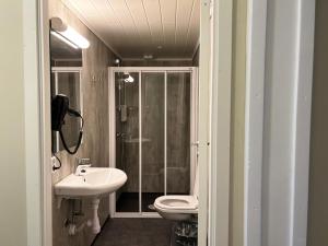 Koupelna v ubytování Winjum Cabin Aurland Stegastein