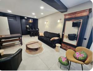 Et opholdsområde på Le loft bleu 16 couchages classé 3 étoiles