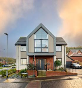 Bygningen som feriehuset ligger i