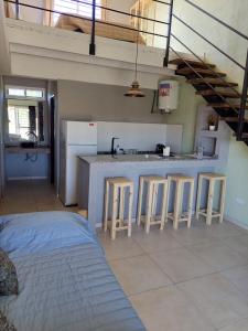 Kuchyň nebo kuchyňský kout v ubytování Cabañas Abril