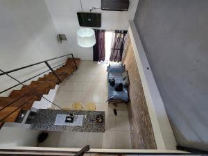 TV a/nebo společenská místnost v ubytování Cabañas Abril