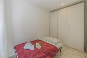 Postel nebo postele na pokoji v ubytování BRAND APARTMENT Vivi il Centro di Portofino