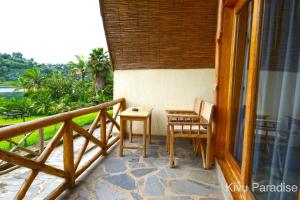 Ein Balkon oder eine Terrasse in der Unterkunft Kivu Paradis Resort