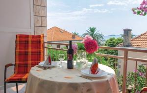 Ein Balkon oder eine Terrasse in der Unterkunft Apartments Zdravko