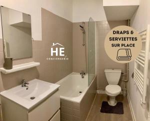 Ένα μπάνιο στο Room Phoenix Proche Gare 400m +6 φωτογραφίες