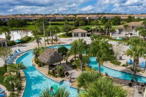 an aerial view of the pool at the resort at 4BD/3BA Champions Gate Home With Private Pool in Davenport